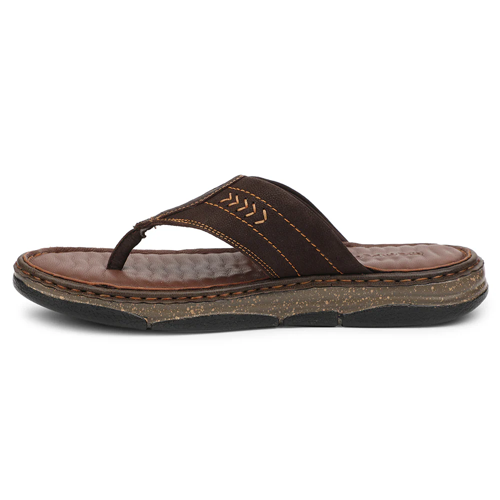 Healers Brown Casual Slipper For Men ASL-9 By Liberty - Image 3