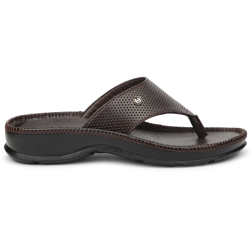 Healers Brown Casual Slipper For Men CSS-25 By Liberty - Image 2