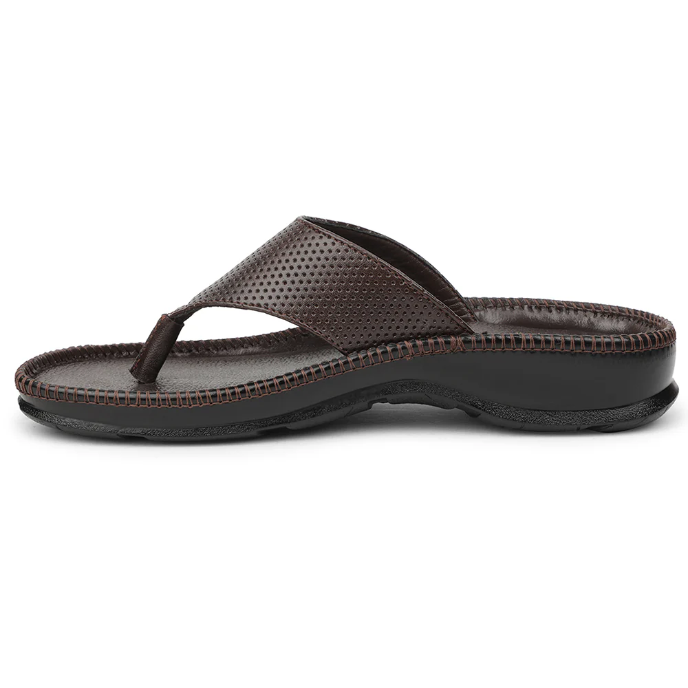 Healers Brown Casual Slipper For Men CSS-25 By Liberty - Image 3