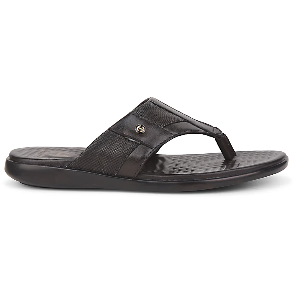 Healers Brown Casual Slipper For Men SOFTER-2 By Liberty - Image 2