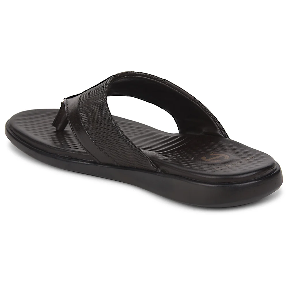 Healers Brown Casual Slipper For Men SOFTER-2 By Liberty - Image 4