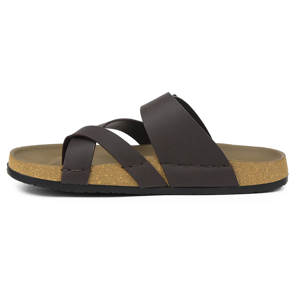 Healers Brown Casual Slipper For Mens AOL-6 By Liberty - Image 3