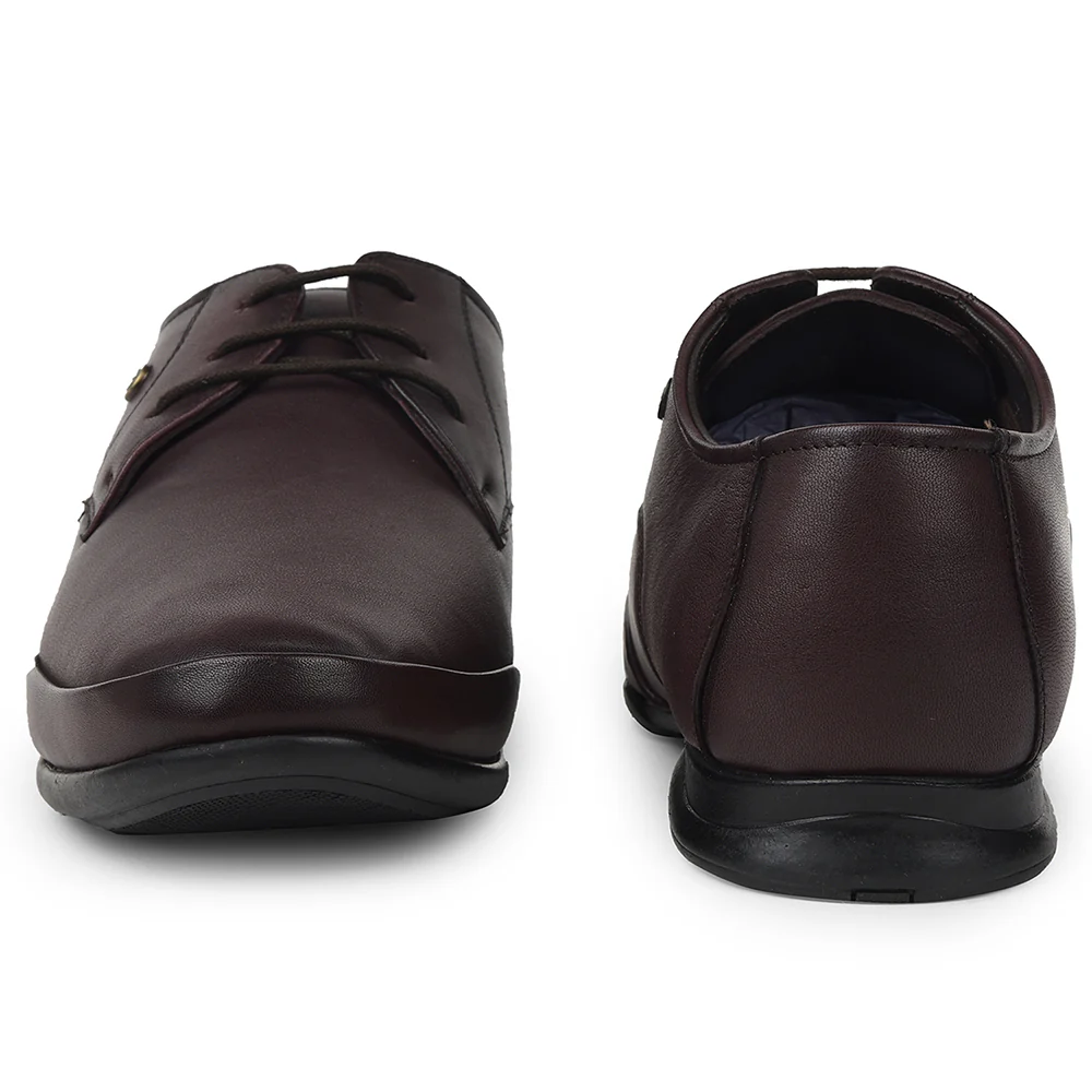 Healers Brown Formal Lacing Derby Shoes For Mens J757-02 By Liberty - Image 6