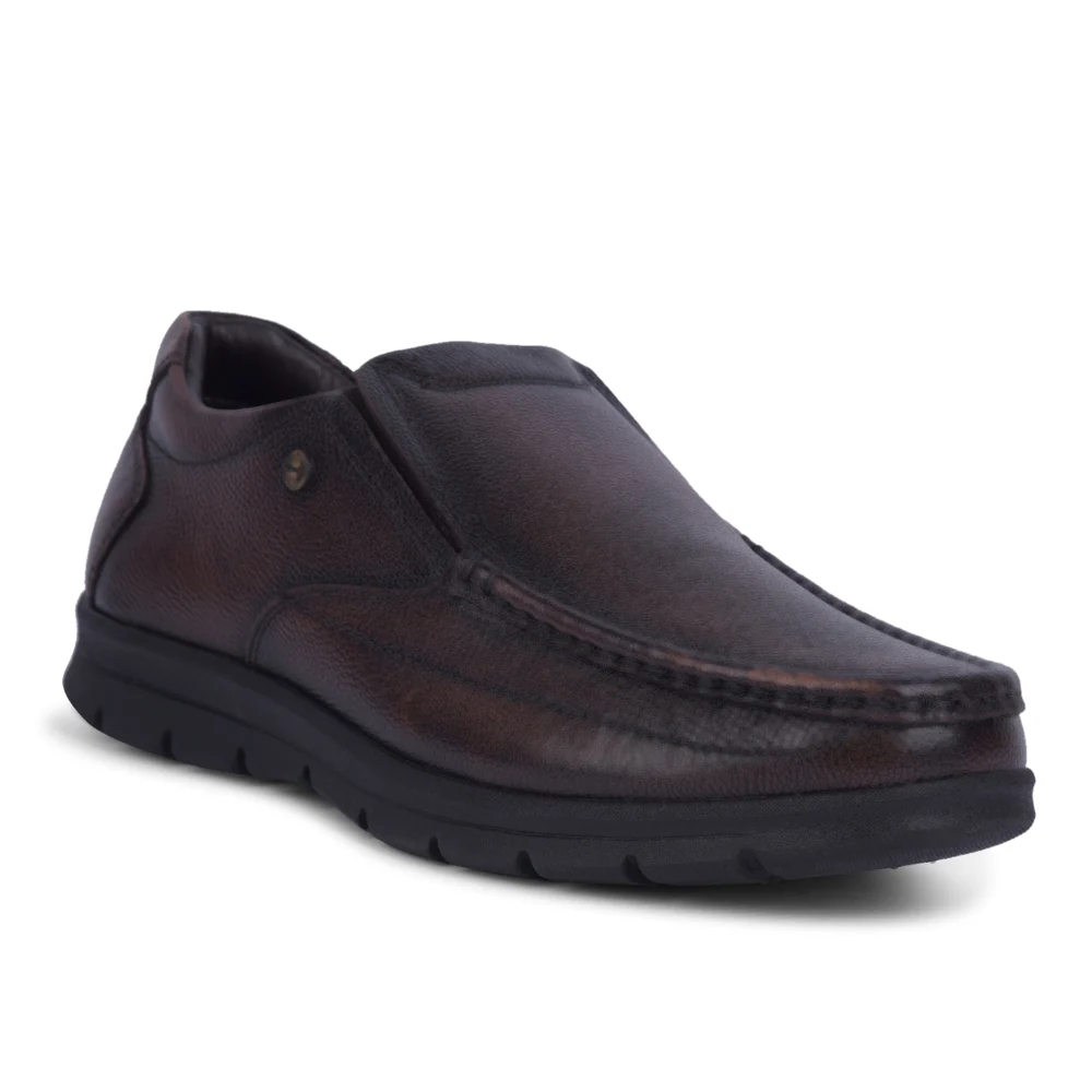 Healers Brown Formal Non Lacing Moccasin For Men OSL-22 By Liberty