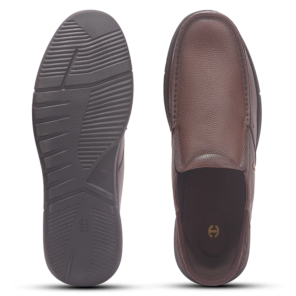 Healers Brown Formal Non Lacing Moccasin For Men S201-02 By Liberty - Image 5