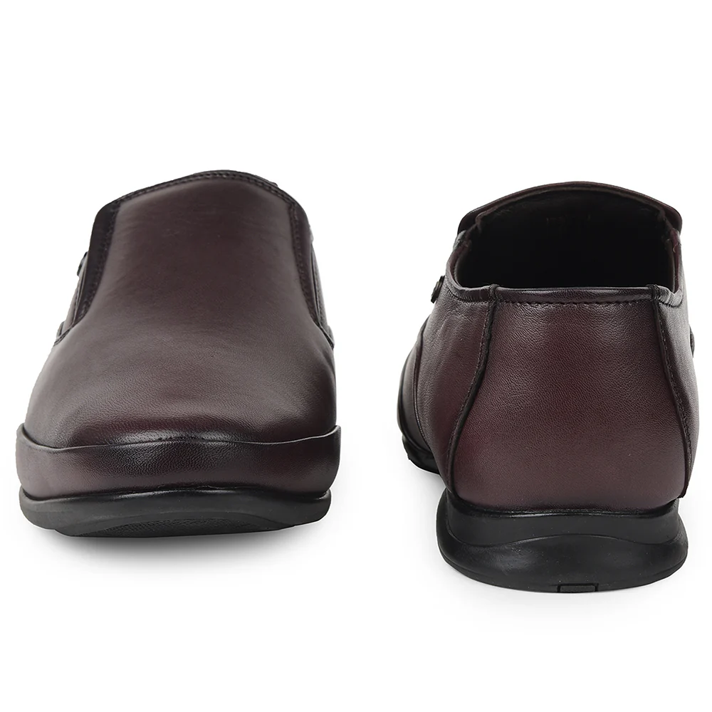 Healers Brown Formal Non Lacing Moccasins For Mens J757-03 By Liberty - Image 5