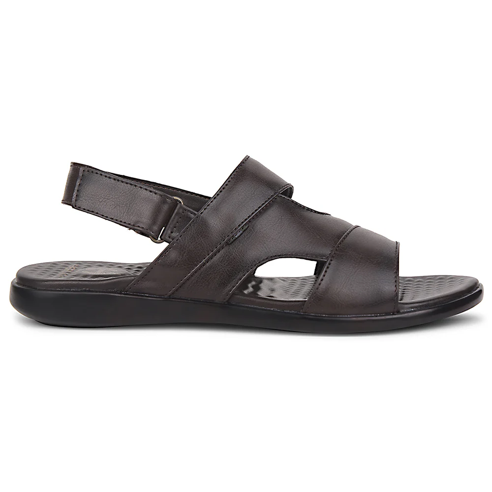 Healers Brown Formal Sandal For Men SOFTER-1 By Liberty - Image 2