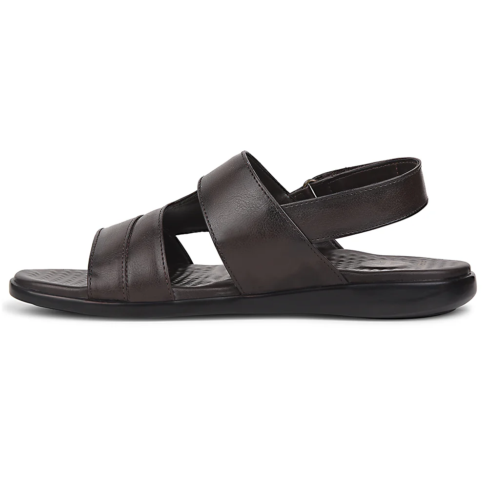 Healers Brown Formal Sandal For Men SOFTER-1 By Liberty - Image 3