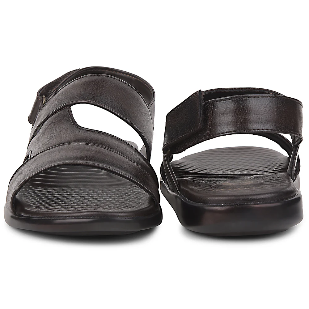 Healers Brown Formal Sandal For Men SOFTER-1 By Liberty - Image 6
