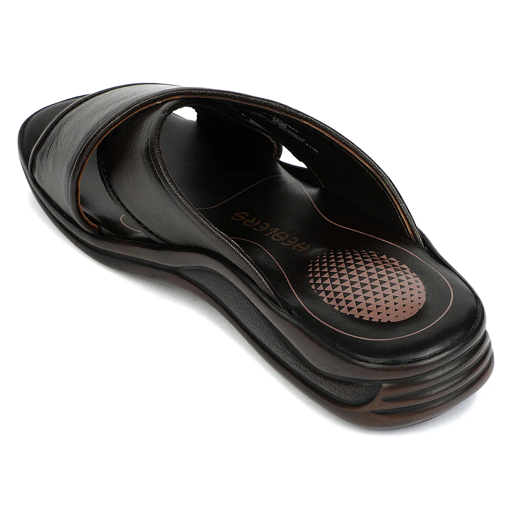 Healers Brown Formal Slip on Slippers for Men 2013-121 by Liberty - Image 4