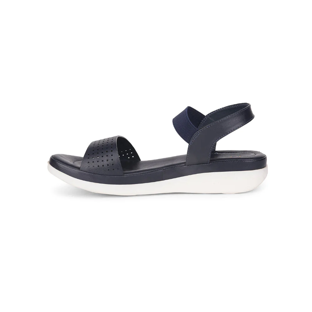 Healers Navy Blue Casual Sandal For Women JD-39 By Liberty - Image 3