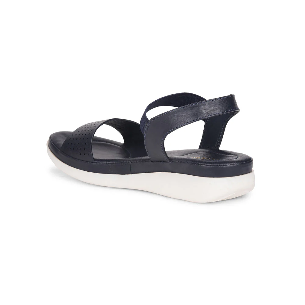 Healers Navy Blue Casual Sandal For Women JD-39 By Liberty - Image 4