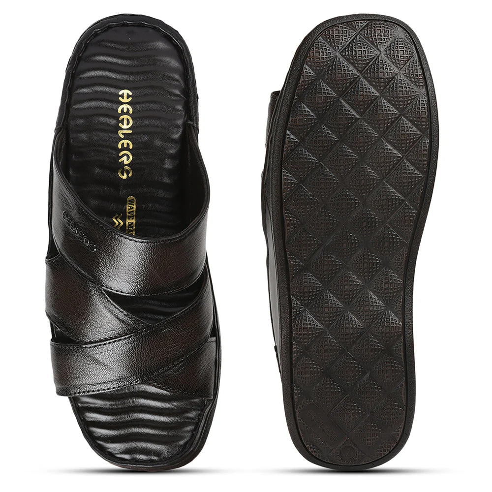 Healers By Liberty Men 2191-51 Brown Casual Slippers - Image 5