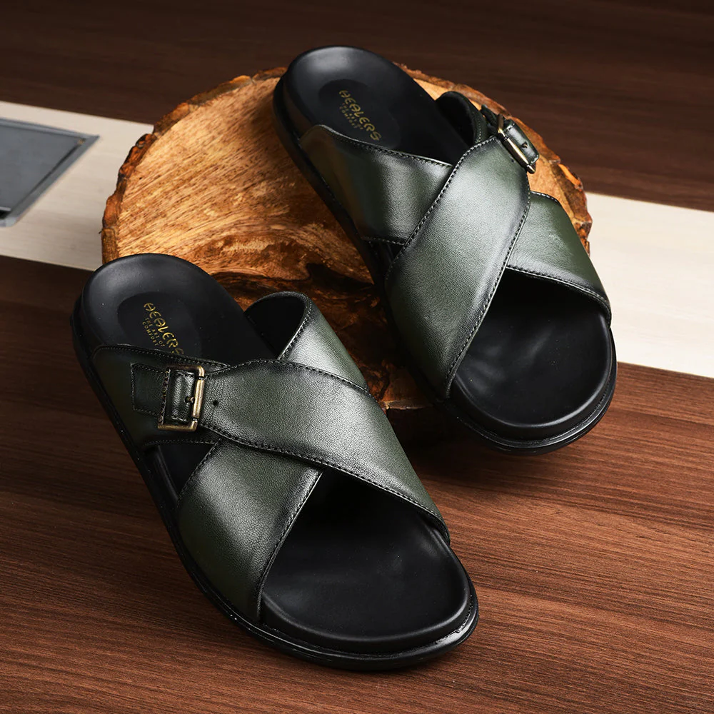 Healers By Liberty Men SOFT-1 Olgreen Casual Slippers - Image 4