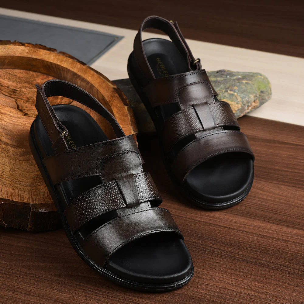 Healers By Liberty Men SOFT-4 Brown Formal Sandal - Image 4