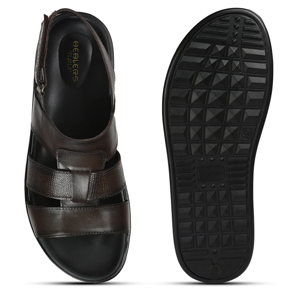 Healers By Liberty Men SOFT-4 Brown Formal Sandal - Image 6