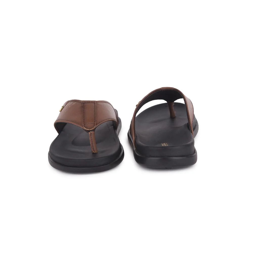 Healers Casual Tan Slippers For Men LEEKS-1 By Liberty - Image 5