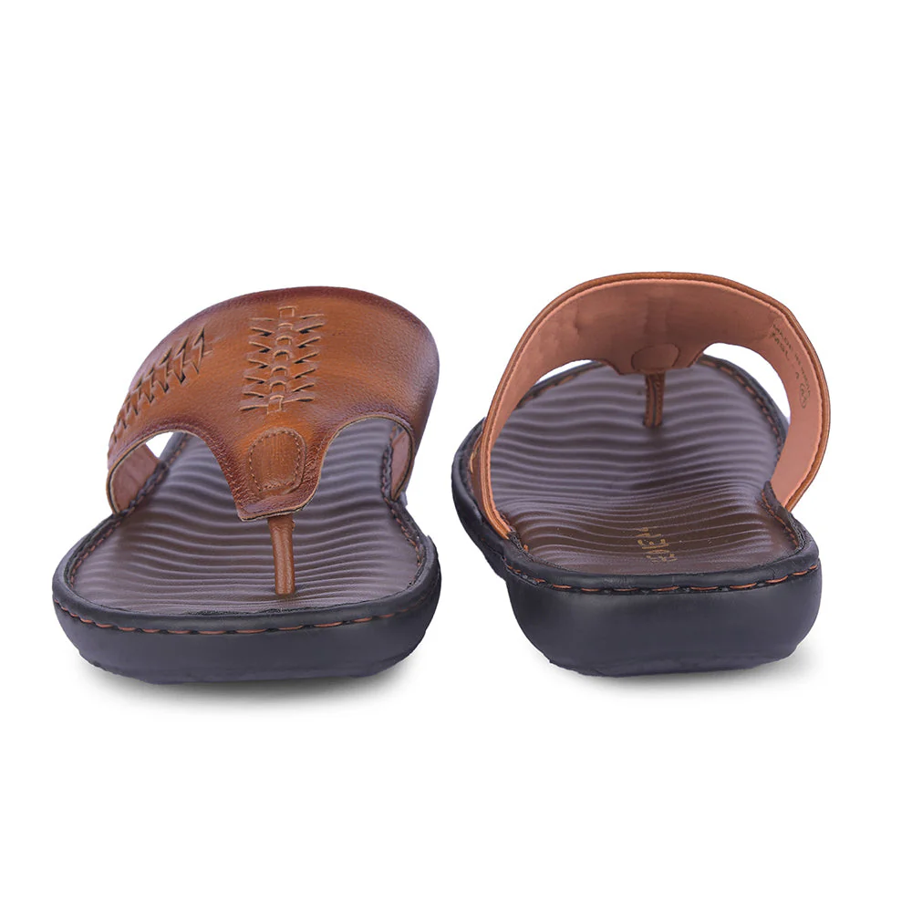 Healers Casual Tan Slipper For Men MSL-4 By Liberty - Image 5