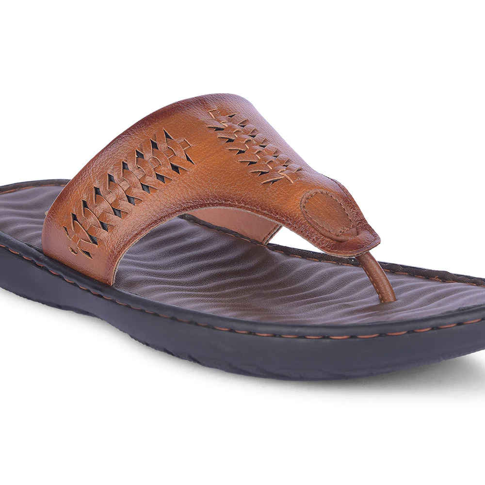 Healers Casual Tan Slipper For Men MSL-4 By Liberty - Image 6