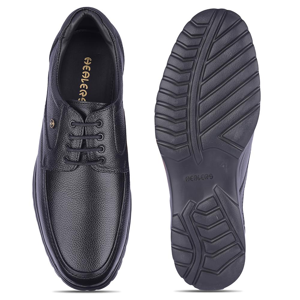 Healers By Liberty Mens UVI-11 Black Formal Lacing Shoes - Image 6
