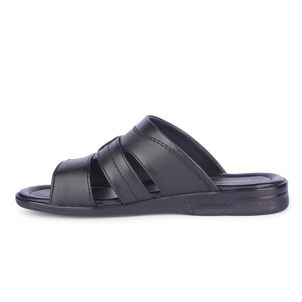 Healers By Liberty Mens ZUNAIRIO-E Black Casual Slippers - Image 3