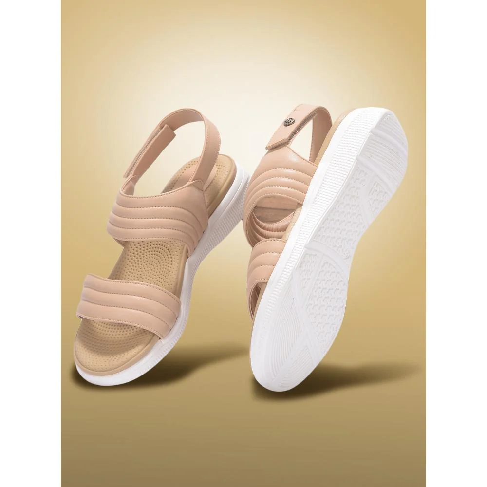 Healers By Liberty Women SFL-2 Beige Casual Sandal - Image 6