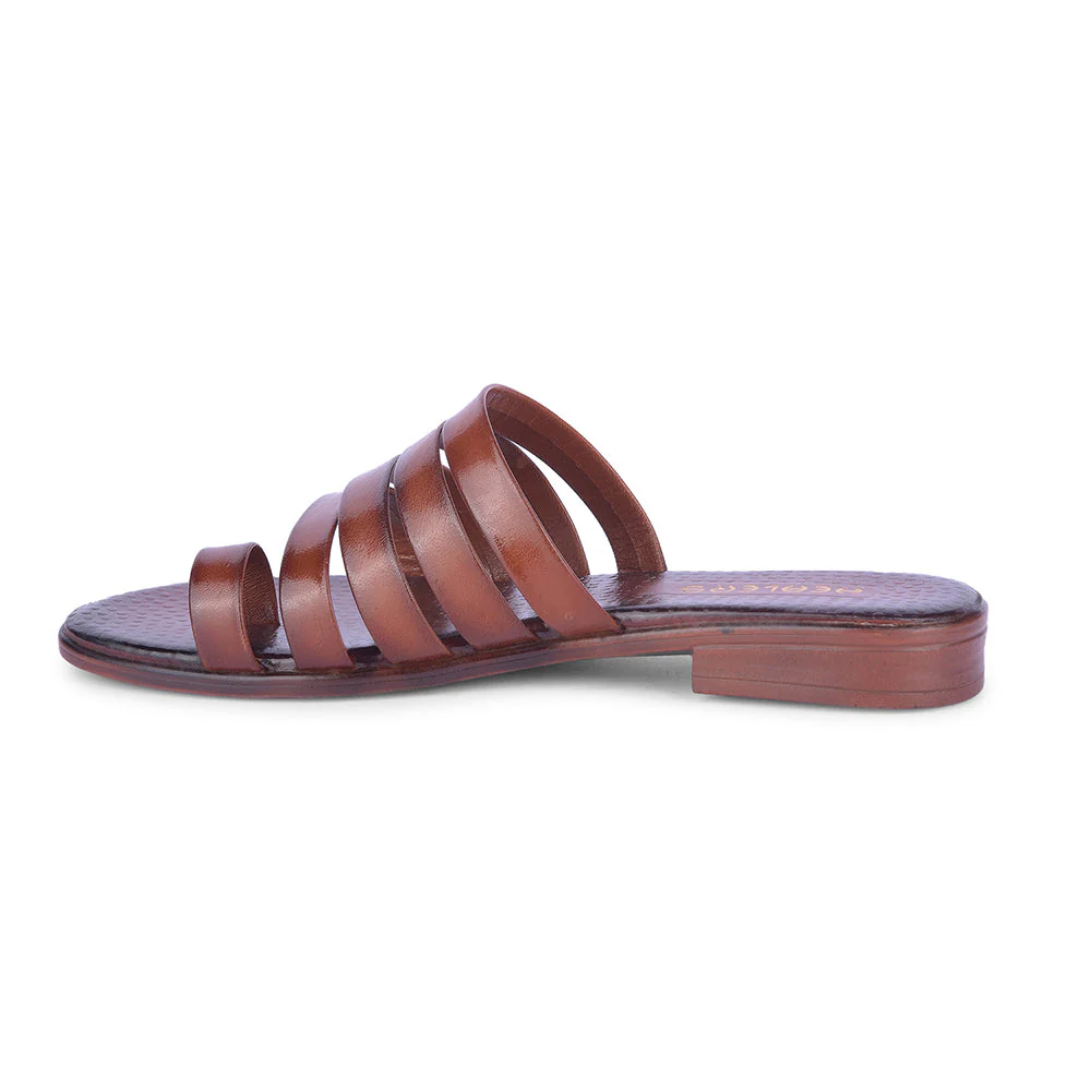 Healers By Liberty Women TLO-52 Tan Fashion Thong - Image 3