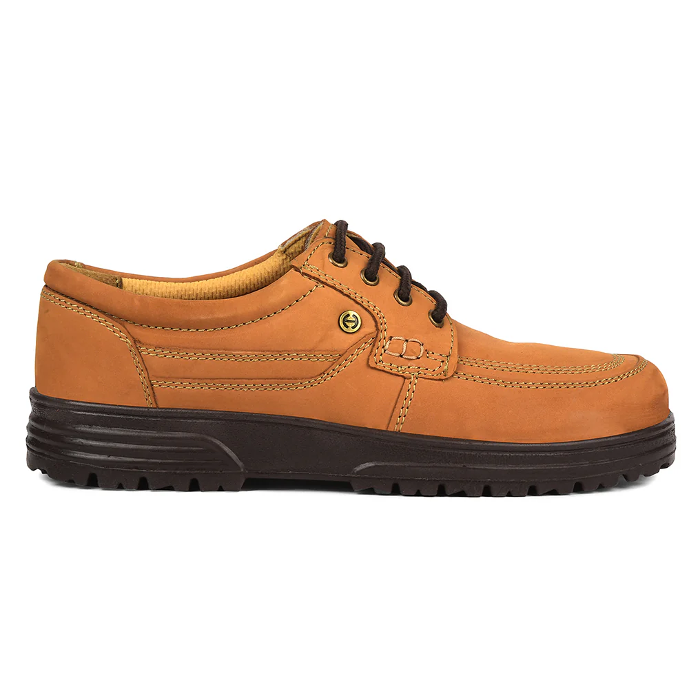 Healers Camel Formal Lacing Derby Shoes For Men 719053AN By Liberty - Image 2