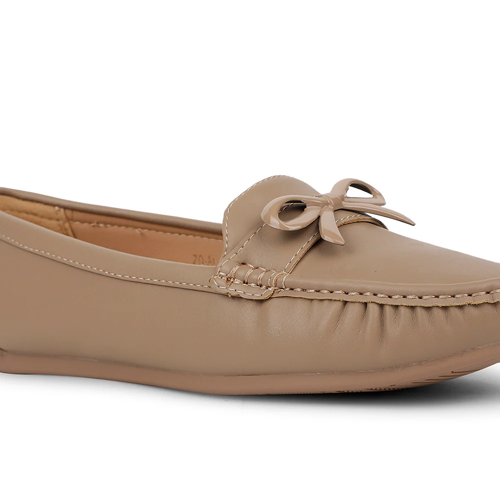 Healers Casual Beige Loafers For Women ZQ-AL-BL01 By Liberty - Image 5