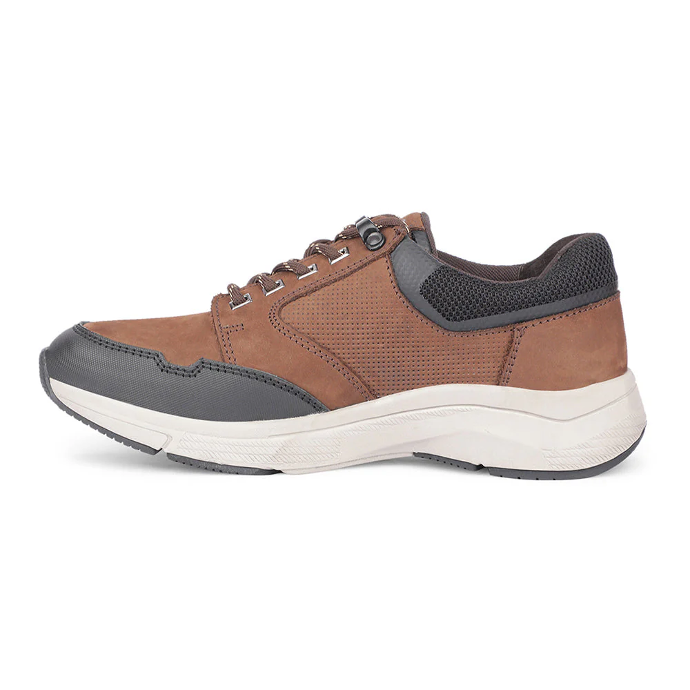 Healers Casual Brown Lacing Shoes For Men A576-05 By Liberty - Image 3