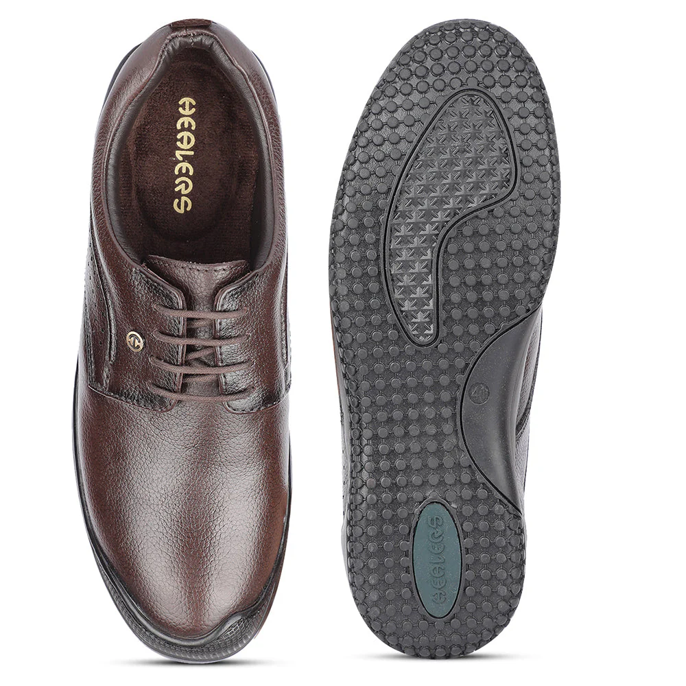 Healers Casual Brown Lacing Shoes For Men B049-01 By Liberty - Image 6