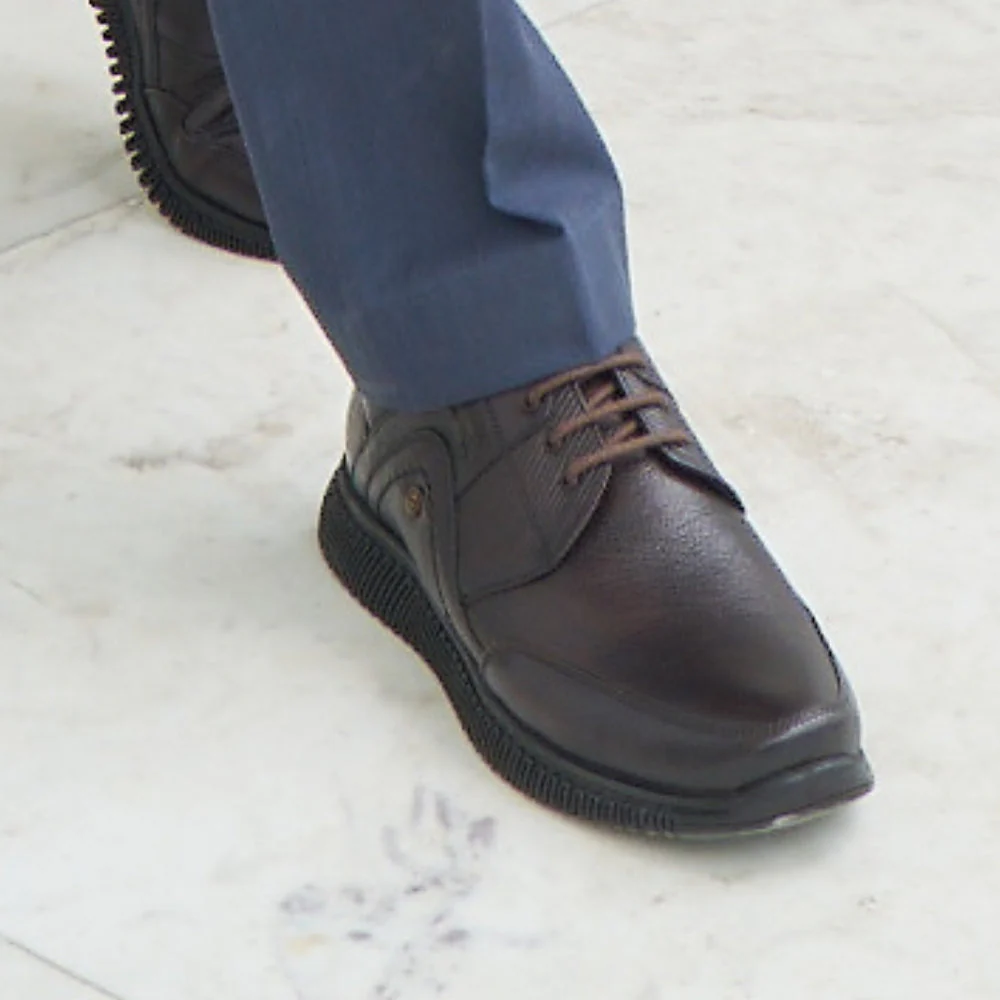 Healers Casual (Brown) Lacing Shoes For Men UVL-101 By Liberty - Image 4
