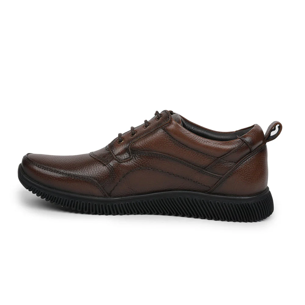 Healers Casual (D.BROWN) Lace-Up Shoes For Men DTL-80 By Liberty - Image 3