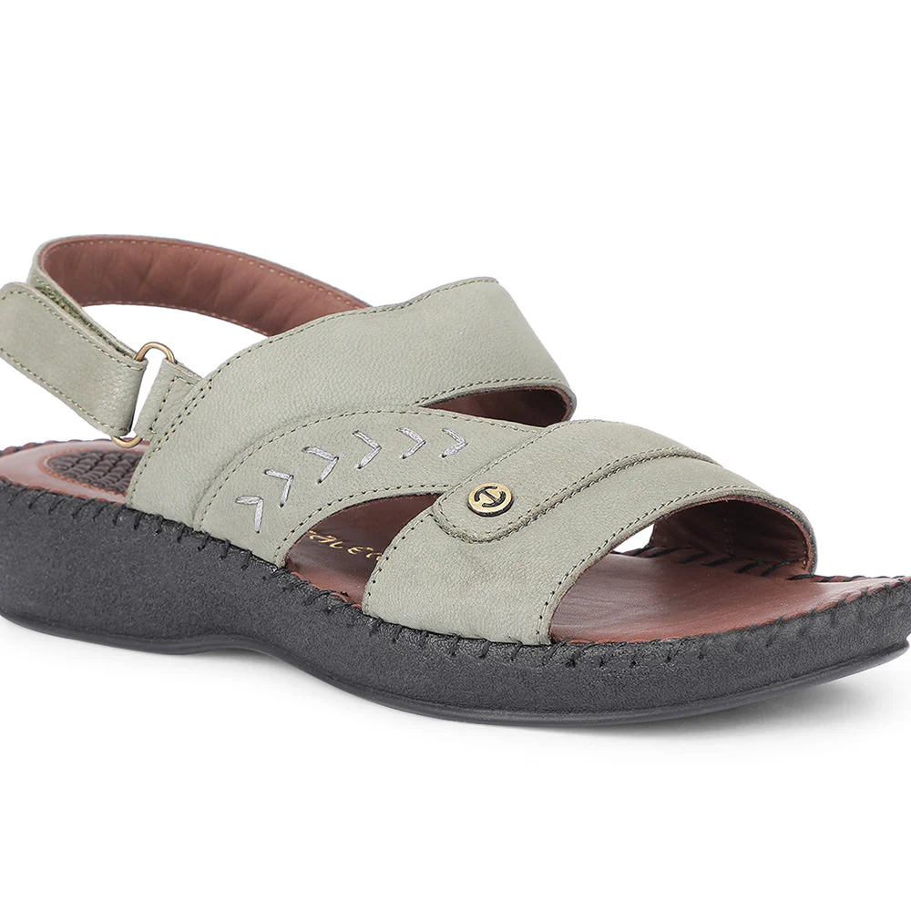 Healers Casual Green Sandal For Women J332-09 By Liberty - Image 5