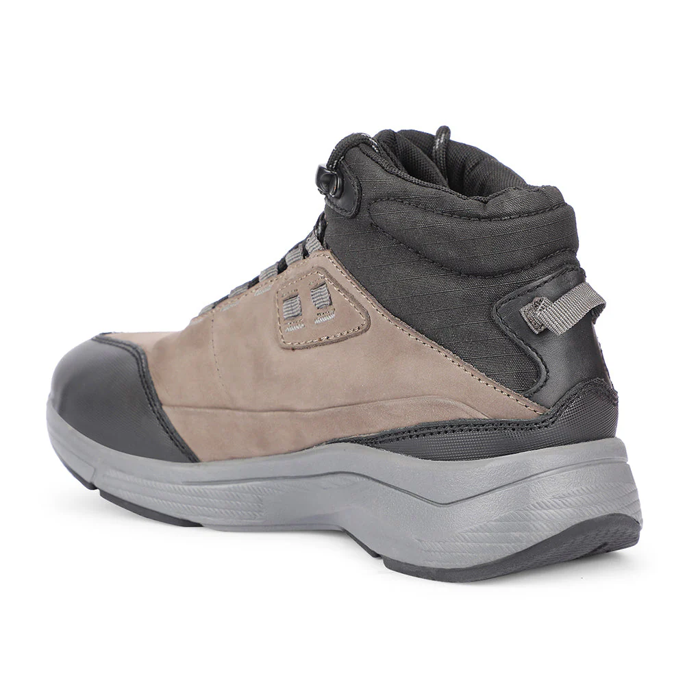 Healers Casual Grey Lacing Shoes For Men A576-01 By Liberty - Image 3