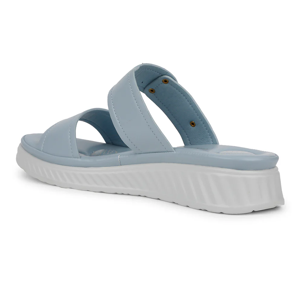 Healers Casual Sky Blue Slipper For Women ZQ-AL-SL02 By Liberty - Image 4