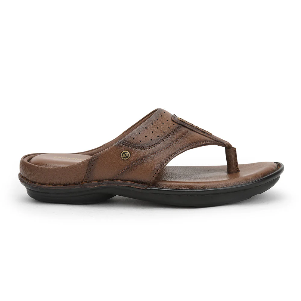 Healers Casual Slipper For Men (Tan) ER-56 By Liberty - Image 2