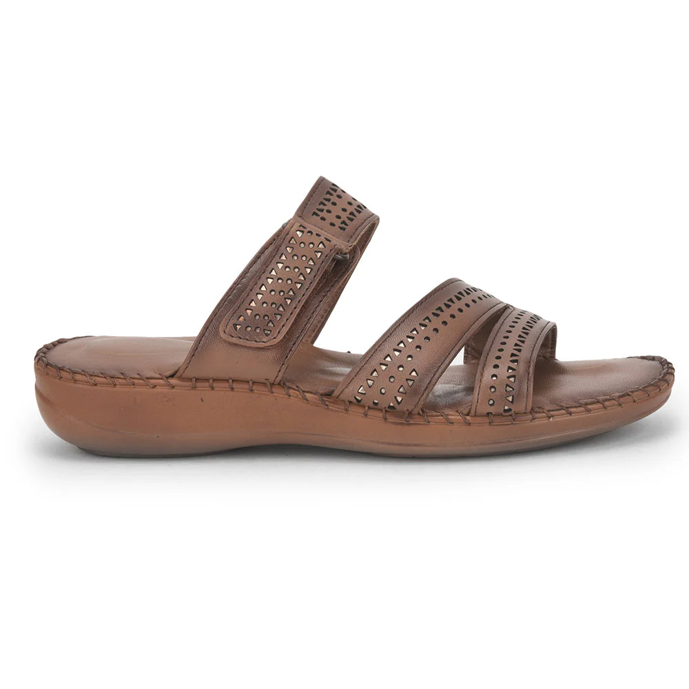 Healers Casual (Tan) Slippers For Ladies JULIA By Liberty - Image 2