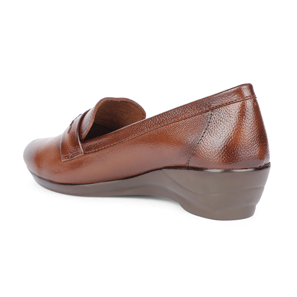 Healers Formal Tan Wedge Heel Ballerina For Women T840-02 By Liberty - Image 4