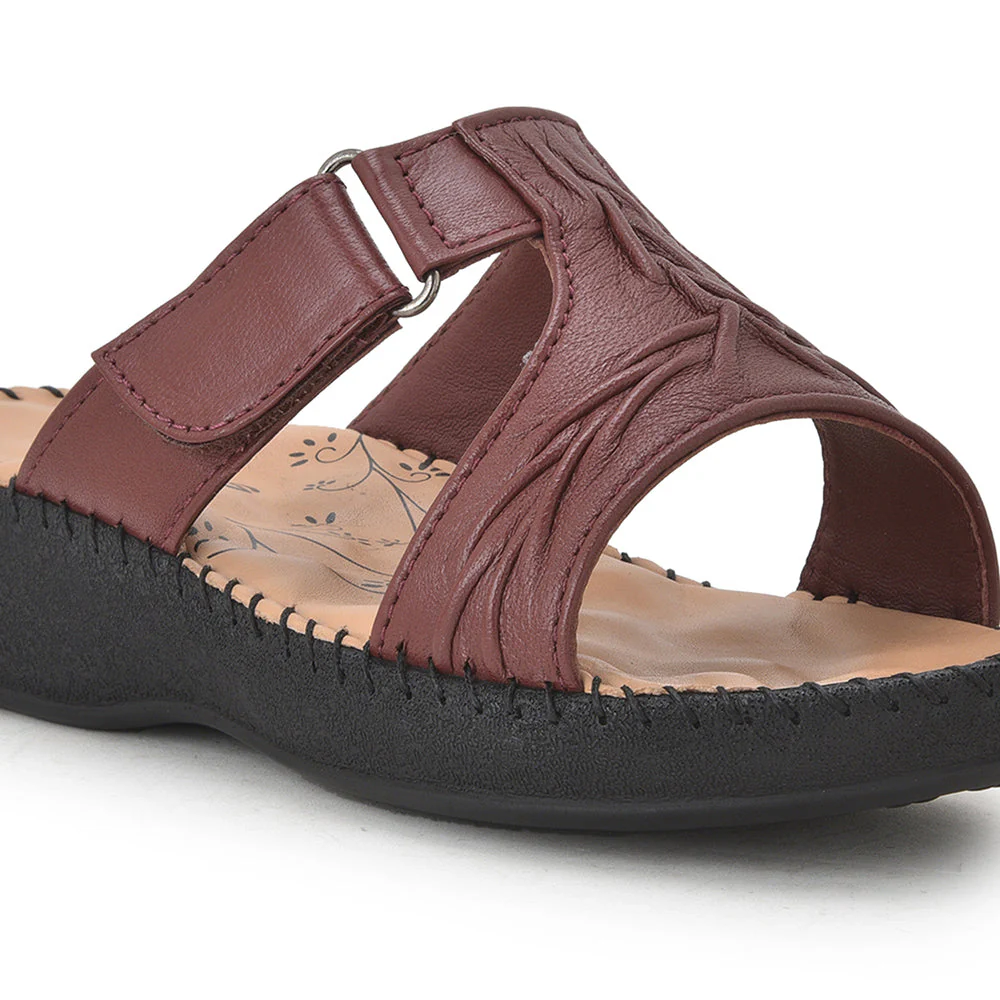 Healers Comfort (Cherry) Slippers For Women DR-526 By Liberty - Image 6