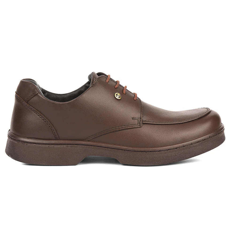 Healers Dark Brown Formal Lacing Derby Shoes For Men 204601AN By Liberty - Image 2