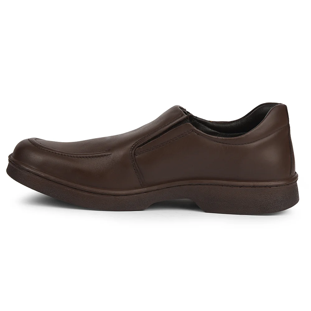 Healers Dark Brown Formal Non Lacing Moccasins For Men 204608AN By Liberty - Image 3