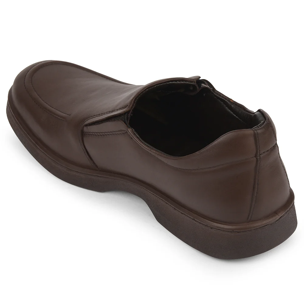 Healers Dark Brown Formal Non Lacing Moccasins For Men 204608AN By Liberty - Image 5
