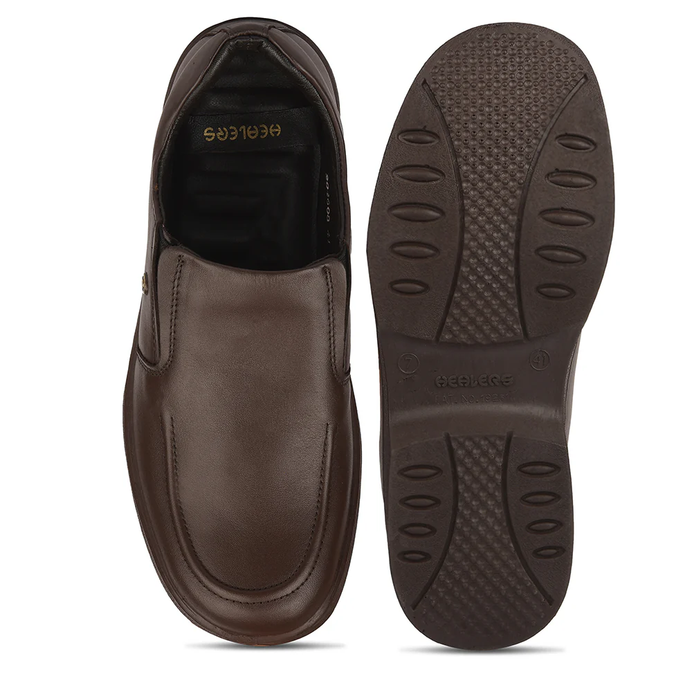 Healers Dark Brown Formal Non Lacing Moccasins For Men 204608AN By Liberty - Image 7