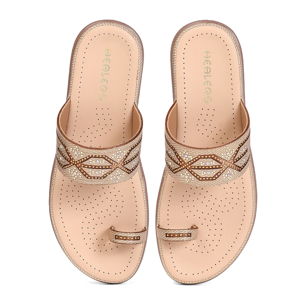 Healers ESL-2 Copper Casual Slip-on Slippers for Women by Liberty - Image 6