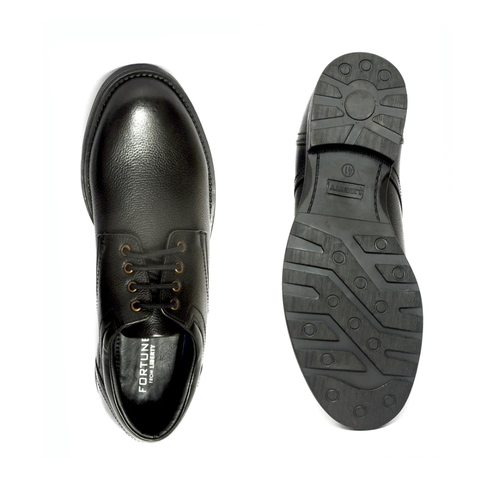 Healers Formal Black Lace-Up Derby Shoes For Men GAS-C17 By Liberty - Image 5