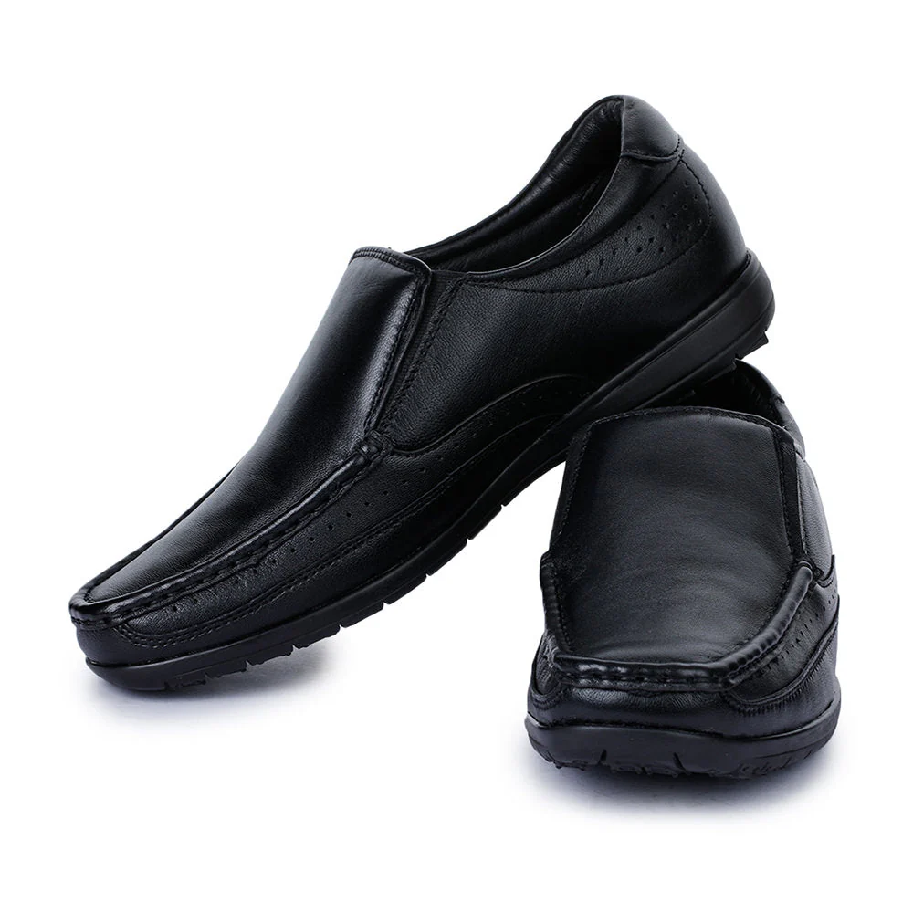Healers Formal (Black) Slip-On Loafers Shoes For Men FL-1415 By Liberty - Image 5