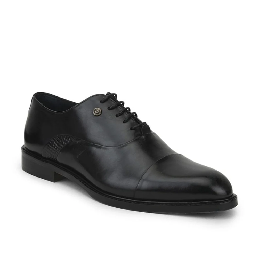 Healers Formal Lacing Classice Oxford Shoes For Men (Black) JOHN By Liberty