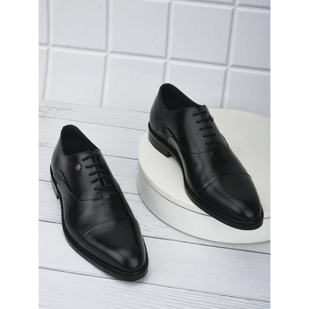 Healers Formal Lacing Classice Oxford Shoes For Men (Black) JOHN By Liberty - Image 3