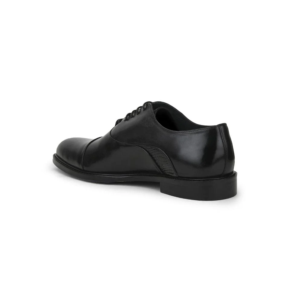 Healers Formal Lacing Classice Oxford Shoes For Men (Black) JOHN By Liberty - Image 4
